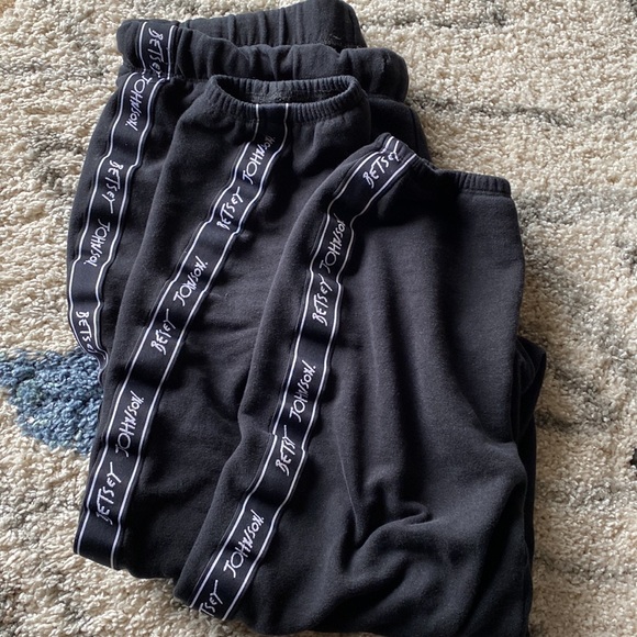 Betsey Johnson Pants - 3/$15 Betsey Johnson black sweatpants size large